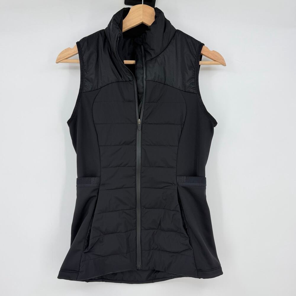 Lululemon | Down For It All Women's Black Lightweight Goose Puffer Vest 4